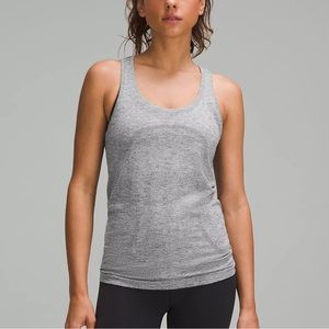 Lululemon Run Loose Fit Flyknit racer back tank top— grey